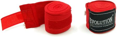 Evolution Professional Equipment Bandaże Bokserskie Red 4,5 M Czerwony