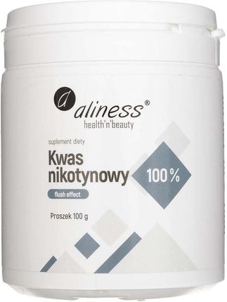 Aliness KWAS NIKOTYNOWY 100% niacyna B3 flush effect 100g