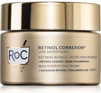 RoC Retinol Correxion Line Smoothing krem nawilżający z kwasem hialuronowym 50 ml