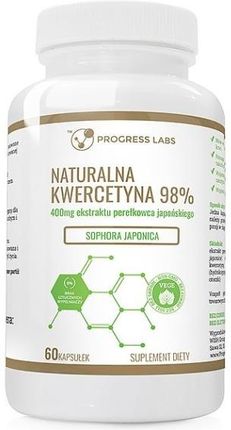Progress Labs Kwercetyna naturalna 400mg 98% perełkowiec japoński 60 kaps