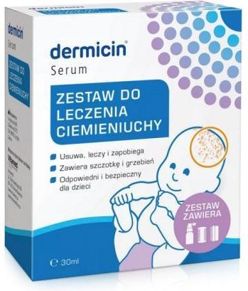 Dermicin Serum, zestaw do leczenia ciemieniuchy, 30 ml