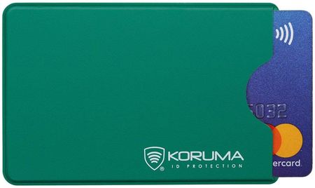 Plastikowe etui antykradzieżowe RFID na kartę płatniczą (zielony)
