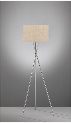 Fischer & Honsel Lampa stojąca "Wotan" w kolorze beżowym - wys. 160 cm