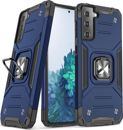 Wozinsky Ring Armor Pancerne Hybrydowe Etui Pokrowiec + Magnetyczny Uchwyt Samsung Galaxy S22 Niebieski