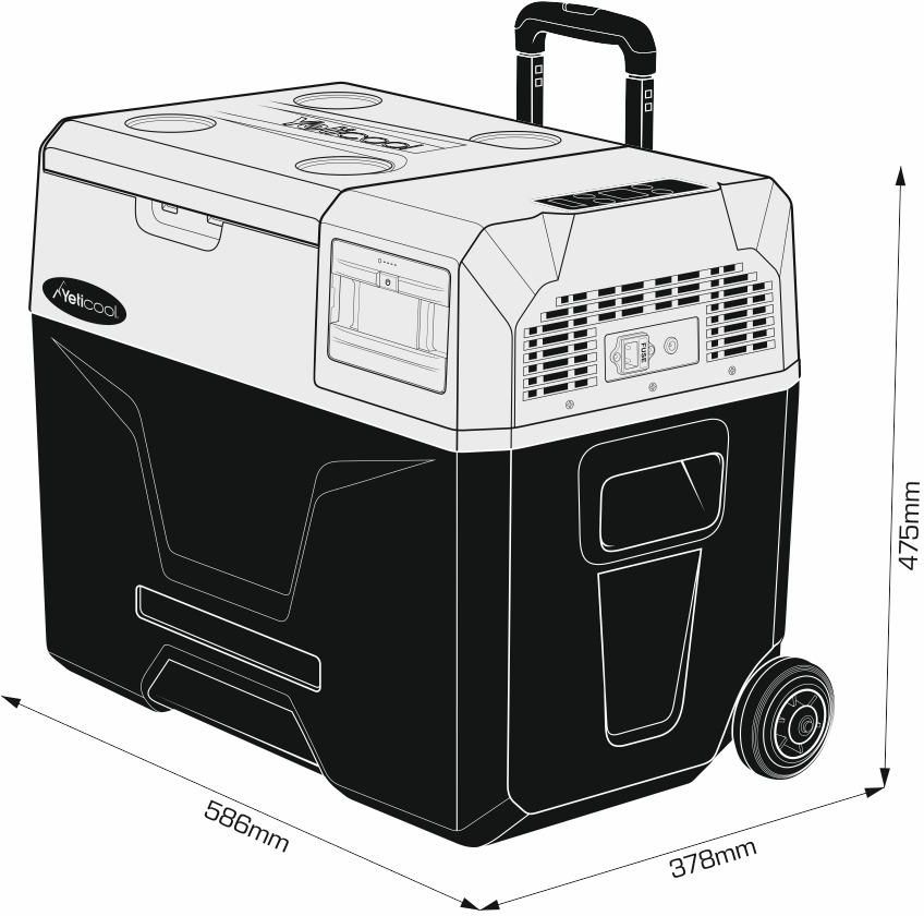 Yeticool Bcx40 39l Czarny Szary