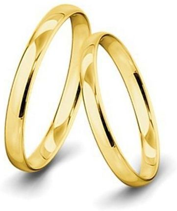 Diament Obrączki ślubne złote, półokrągłe, 3 mm próba 585 OBRĄCZKAZŁOTA5853MM