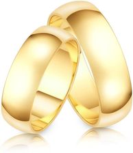 Diament Obrączki ślubne złote, półokrągłe, 6 mm próba 585 OBRĄCZKAZŁOTA5856MM