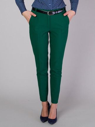 Zielone spodnie garniturowe
