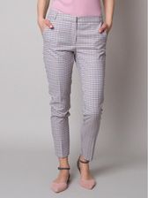 Zdjęcie Spodnie garniturowe w szaro-różową kratkę - Tychy