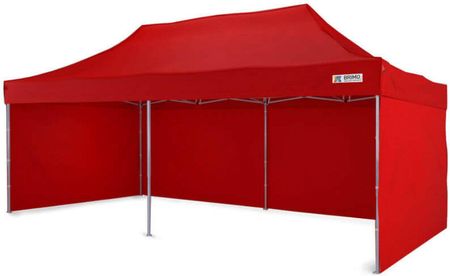 Namiot sprzedażowy 3x6m - plus 3 ściany - Czerwony