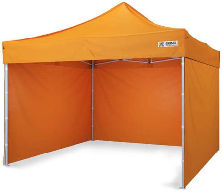 Namiot składany 3x3m - plus 3 ściany - Pomarańczowy