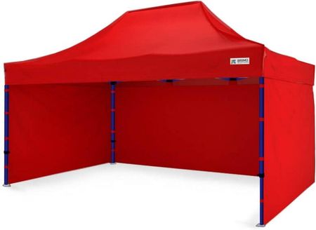 Namiot sprzedażowy 3x4,5m - plus 3 ściany - Czerwony