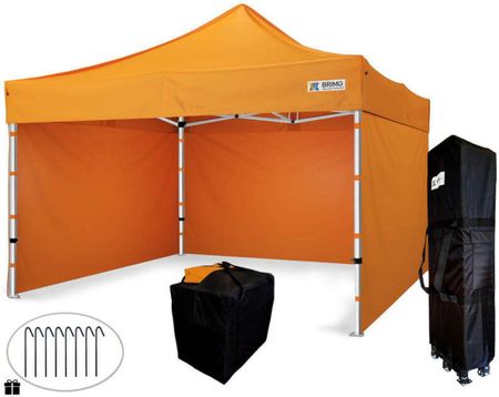 Namiot promo 4x4m - plus 3 ściany - Pomarańczowy