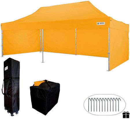 Namiot weselny 4x8m - plus 3 ściany - Pomarańczowy
