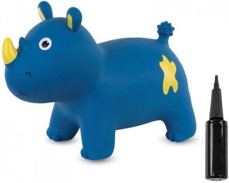 Baby Sun Skoczek gumowy nosorożec niebieski