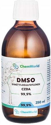 Chemworld Dmso Dimetylosulfotlenek 99,9% CZDA 250ml