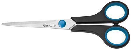 Westcott nożyczki biurowe Easy Grip 18Cm stal nierdzewna czarne/niebieskie