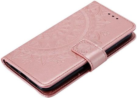 Erbord Etui Wallet do Motorola Moto G71 5G Mandala Różowy