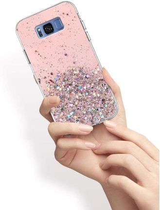 Erbord Etui Brokat do Samsung Galaxy S8 Różowy