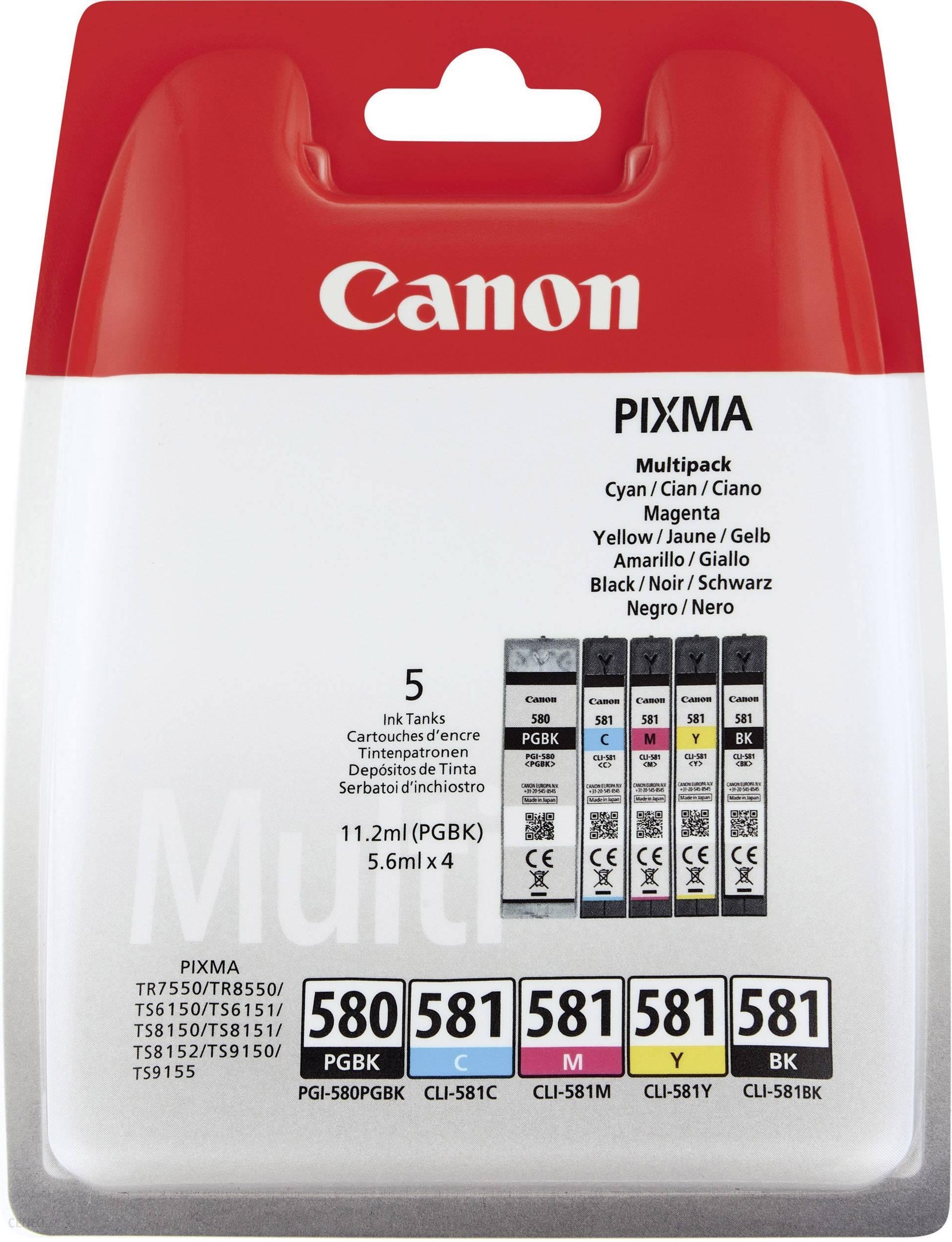 PGI 580 CLI 581 XXL Ink Cartridge Compatible with Canon 580 581