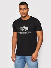 Alpha Industries T-Shirt Basic Foll Print 100501FP Czarny Regular Fit - zdjęcie 1