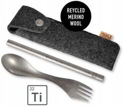 Zdjęcie Light My Fire Zestaw Łyżkowidelec I Słomka Spork & Straw Kit Titanium - Pelplin