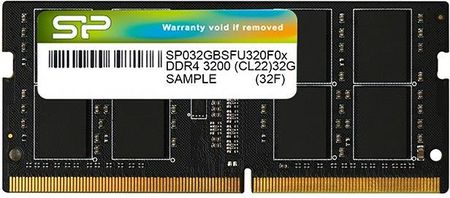 Silicon Power Pamięć Ram Sodimm Ddr4 32Gb (1X32Gb) 3200Mhz Cl22 (Sp032Gbsfu320X02)
