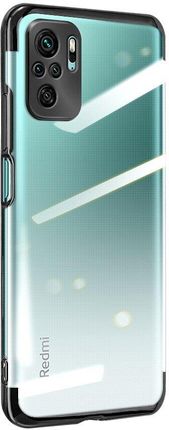 Hurtel Clear Color Case Żelowy Pokrowiec Etui Z Metaliczną Ramką Xiaomi Redmi Note 10 5G / Poco M3 Pro Czarny