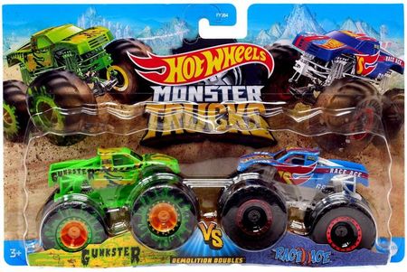 Hot Wheels - Monster Truck 2pak Gunkster vs Race ace FYJ64 HDG23