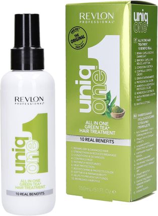 UNIQ ONE Maska W Spray'u O Zapachu Zielonej Herbaty 10 Korzyści 150ML I REVLON PROFESSIONAL