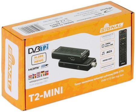 Tuner naziemnej telewizji cyfrowej SIGNAL T2-MINI DVB-T2 HEVC
