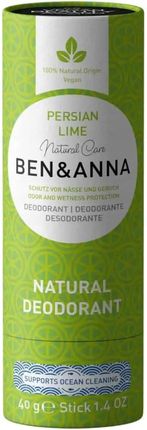 Ben & Anna Papertube Natural Deodorant Stick Persian Lime 40g