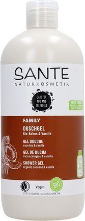 Sante Family żel pod prysznic z organicznym kokosem i wanilią 500ml