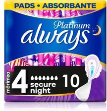 Zdjęcie Always Platinum Secure Night Size 4 Wkładki 10 Szt. - Aleksandrów Łódzki
