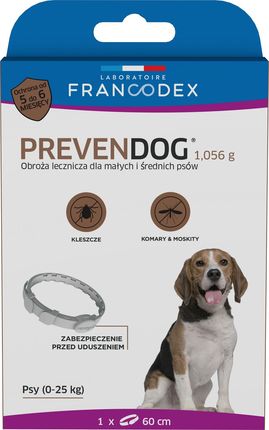 Francodex Obroża biobójcza PREVENDOG 60 cm dla małych i średnich psów do 25 kg