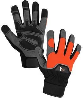 Rękawiczki Puno Kombinowane Pomarańczowo Czarne Rozmiar 9