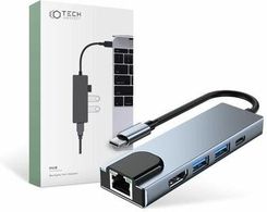 Tech-Protect Stacja Dokująca Tech-Protect V3-Hub 5W1 Szary (V3HUB)