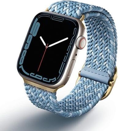 Uniq Pasek Aspen Apple Watch 40 38 41Mm Braided De Modry Cerulean Blue