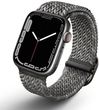 Uniq Pasek Aspen Apple Watch 44 42 45Mm Braided De Szary Pebble Grey