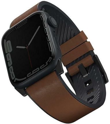 Uniq Pasek Straden Apple Watch Series 4 5 6 7 Se 42 44 45Mm. Leather Hybrid Strap Brązowy Brown
