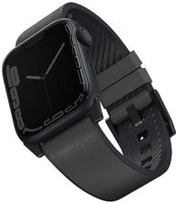 Uniq Pasek Straden Apple Watch Series 4 5 6 7 Se 42 44 45Mm. Leather Hybrid Strap Grey Szary - zdjęcie 1
