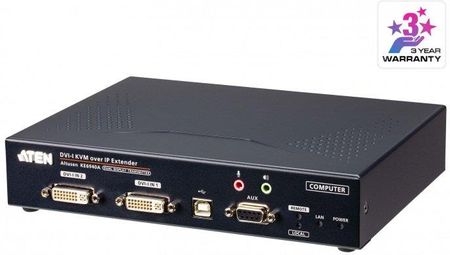 ATEN DVI-I Dual Display KVM over IP Extender Transmitter KE6940AT-AX-G