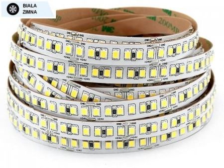 Uniled Taśma LED 24V 15W/1m biała zimna 1730lm/1m diody smd 2835 IP00 182 led/1m CRI>80 PROFESJONALNA (G2835910WC00)