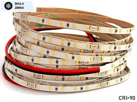 Uniled Taśma LED SLIM 8W/1m biała zimna 630lm/1m diody smd 2216 IP00 120 led/1m CRI>90 PROFESJONALNA (G2216600WC0090)