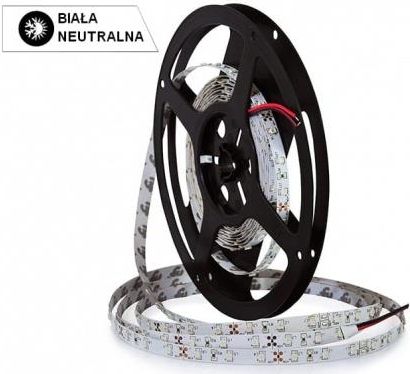 Ecolight Taśma LED 4,8W/1m 3528 60 led/1m biała neutralna 4000K 300lm/1m 12V IP20 ECO (NTLCC3003WN)