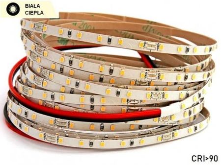 Uniled Taśma LED SLIM 8W/1m biała ciepła 600lm/1m diody smd 2216 IP00 120 led/1m CRI>90 PROFESJONALNA (G2216600WW0090)