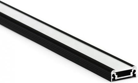 Topmet Profil LED SURFACE10 czarny klosz mleczny odcinki 1m i 2m (TSURFACECZ+KLSGCML)
