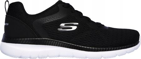 SKECHERS BUTY DAMSKIE  BOUNTIFUL-QUICK 12607-BKW 12607BKW