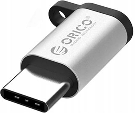 Orico Adapter Przejściówka USB C na micro USB alu