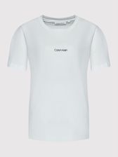 Calvin Klein Curve T-Shirt Inclusive Micro Logo K20K203712 Biały Regular Fit